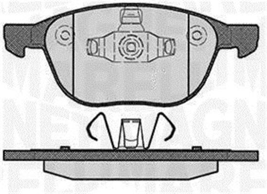 MAGNETI MARELLI Комплект тормозных колодок, дисковый тормоз 363916060604